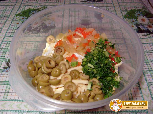 Вкусный овощной салат Рецепт с пошаговыми фото