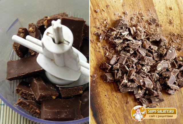 Орехово - шоколадный пирог. Рецепт с фото