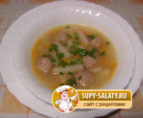 Суп с рыбными фрикадельками рецепт