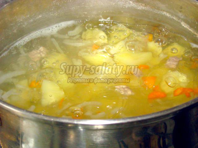 Картофельный суп с лапшой. Рецепт с фото