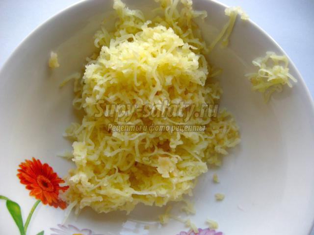 Салат Селедка под шубой с плавленым сыром
