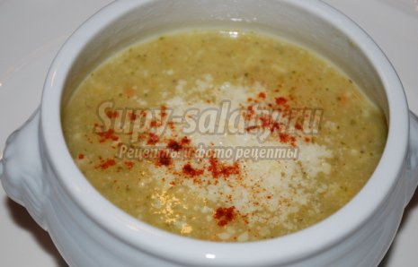 Диетический суп пюре из овощей
