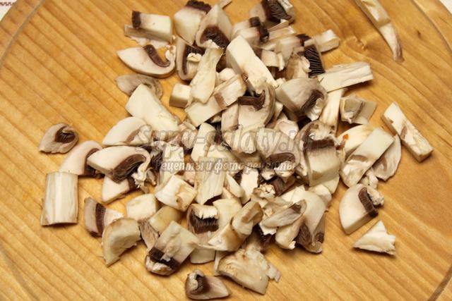 постная гречневая каша с грибами и луком
