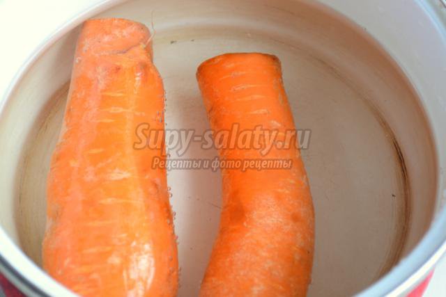 печеночный торт с морковной начинкой
