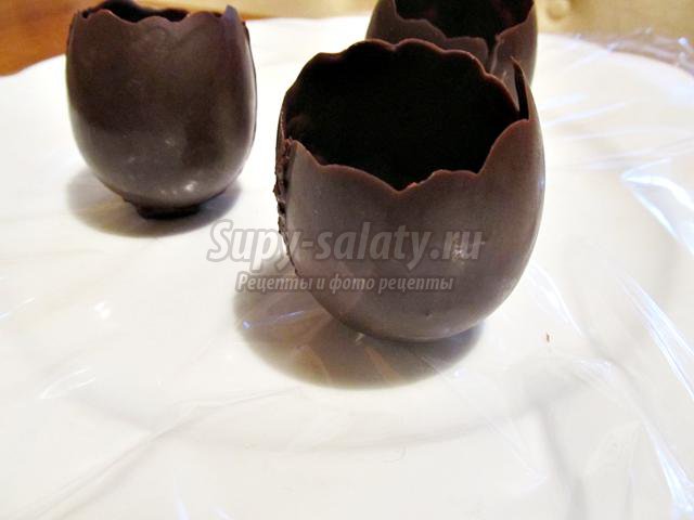 шоколадное яйцо с желе