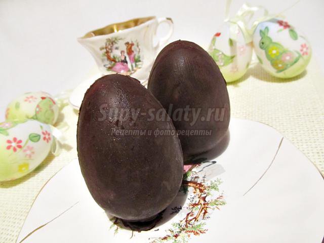 шоколадное яйцо с нежной начинкой