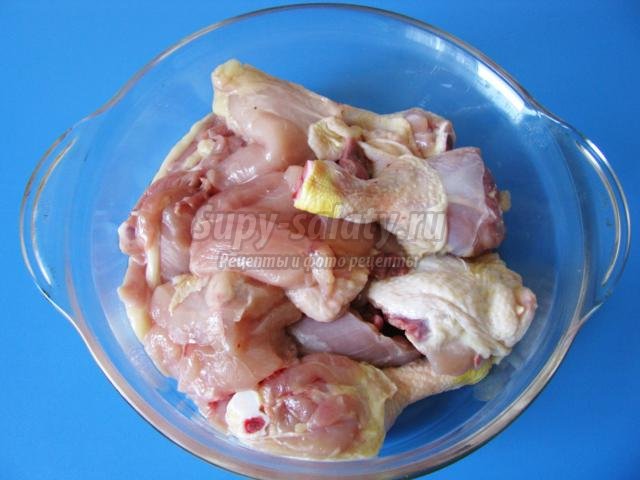 рубленая курица, запеченная в духовке