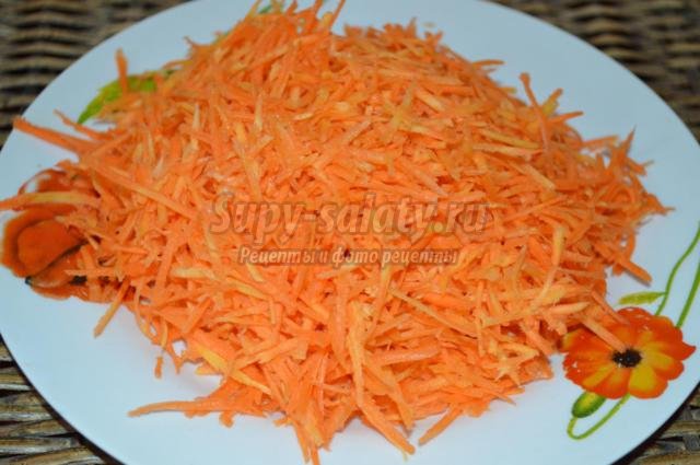 салат из моркови с плавленым сырком