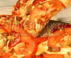 Отличный рецепт пиццы с помидорами