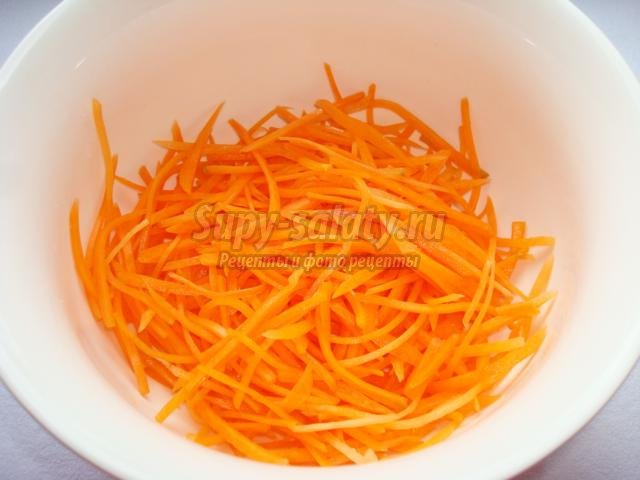 кальмары с морковью по-корейски
