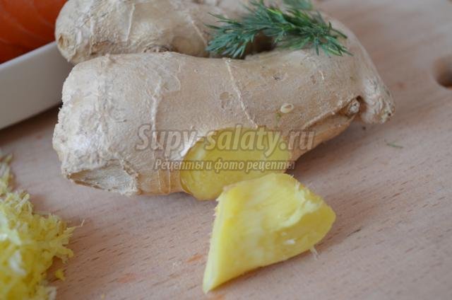 маринованный лосось с имбирем и лимоном