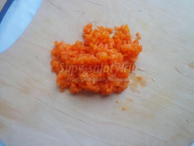 праздничный салат с морковью. Шуба