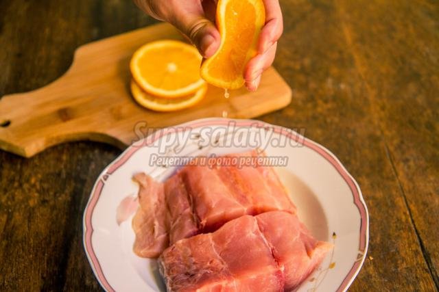 рыба с апельсинами на День Святого Валентина