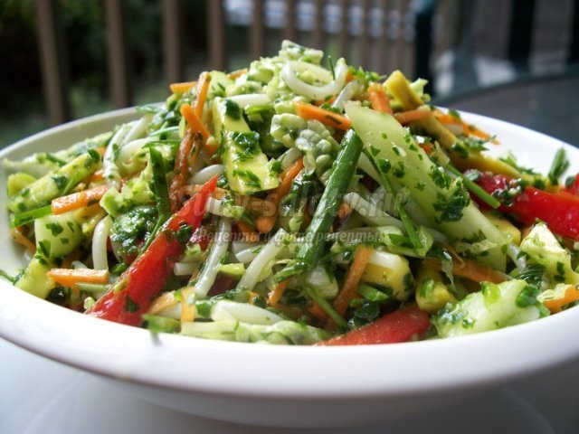 Салат овощной. Лучшие рецепты