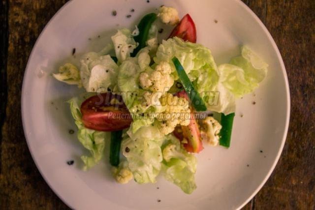диетический салат с цветной капустой
