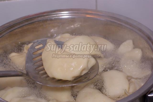 постные вареники с сырой картошкой