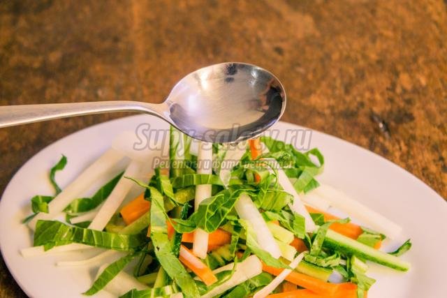 диетический салат с китайской капустой. Пекинский