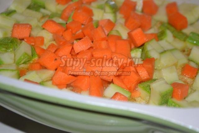 постный тёплый салат из кус-куса и овощей