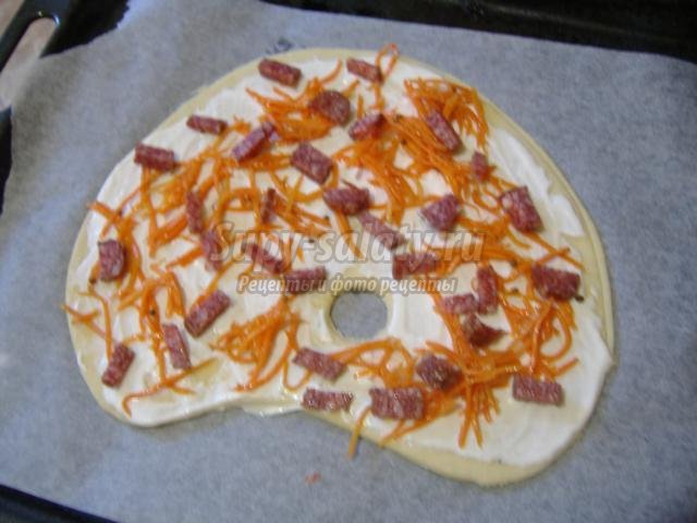 пицца-палитра из дрожжевого теста