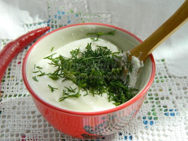 закуска из овощей гриль с йогуртовым соусом