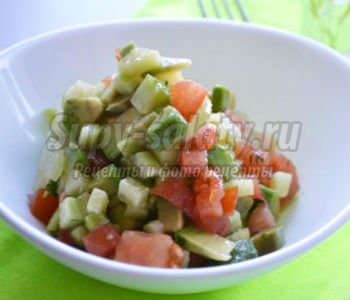 салат для девичника из авокадо