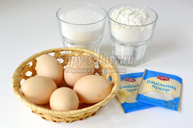 классический бисквит из домашних яиц в мультиварке