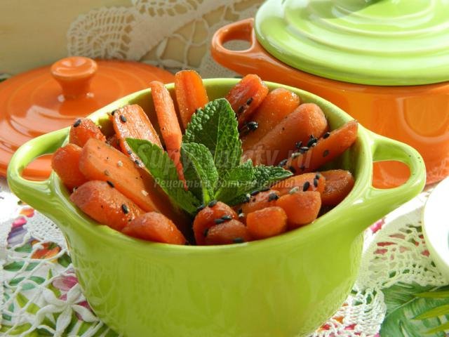 пикантная мини-морковь в мультиварке