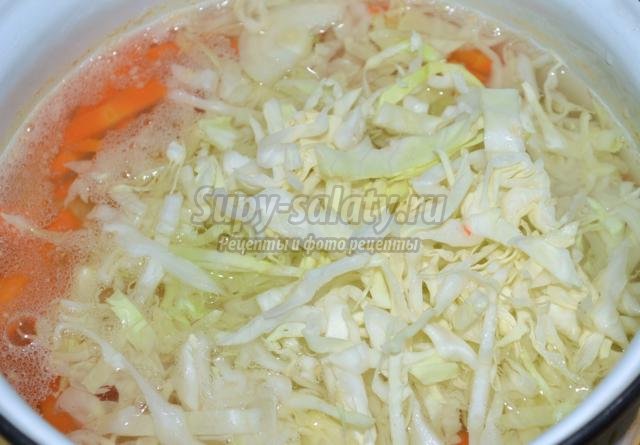 лёгкий овощной суп с кабачками