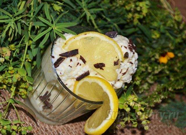 лимонно-творожное мороженое