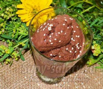 шоколадное мороженое в домашних условиях