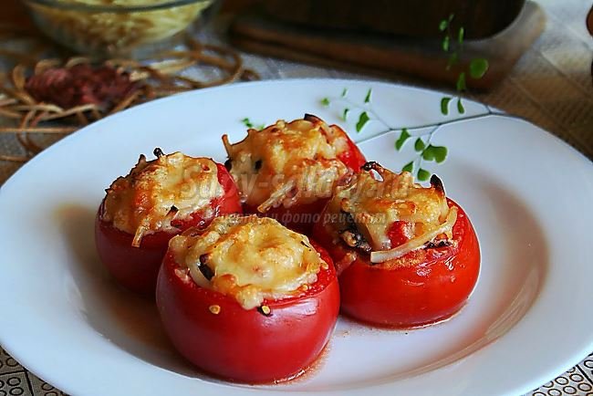 Фаршированные помидоры в мультиварке: пошаговый рецепт с фото.