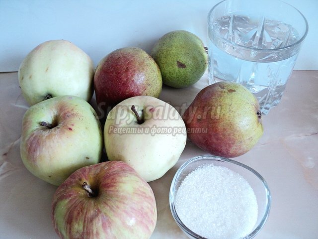 Яблочно-грушевый компот