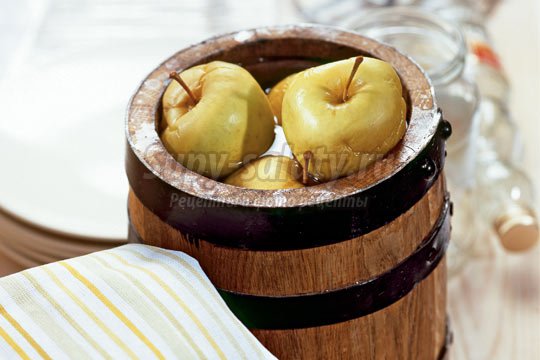 Отличный рецепт яблок моченых на зиму