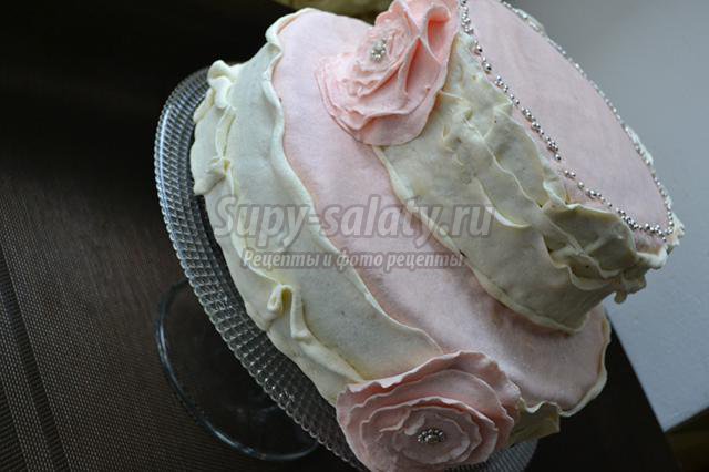 свадебный двухъярусный торт