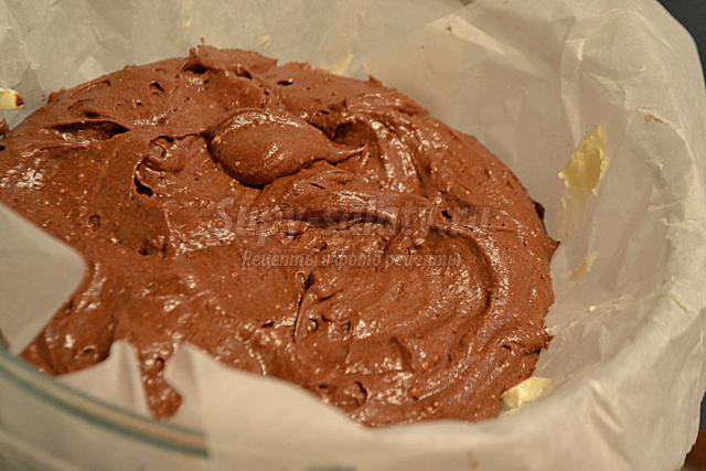 шоколадный пирог со сгущенкой