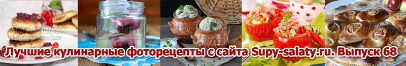 Лучшие кулинарные фоторецепты с сайта Supy-salaty.ru. Выпуск 68