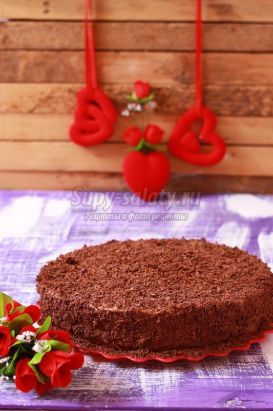 шоколадный торт ко Дню Валентина