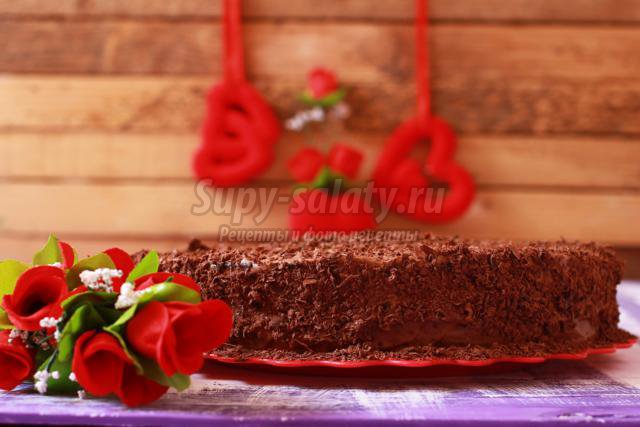 шоколадный торт ко Дню Валентина