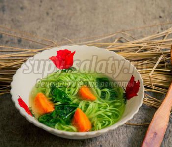 куриный суп с лапшой и овощами