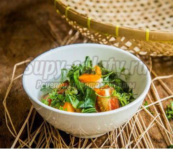 постный овощной суп с зеленью