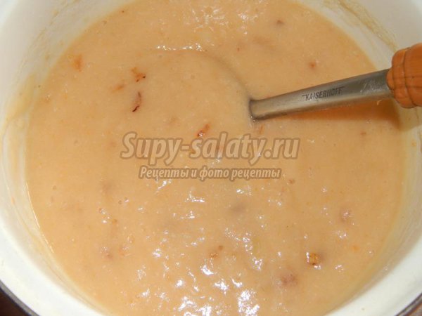 Постный овощной крем-суп с фасолью