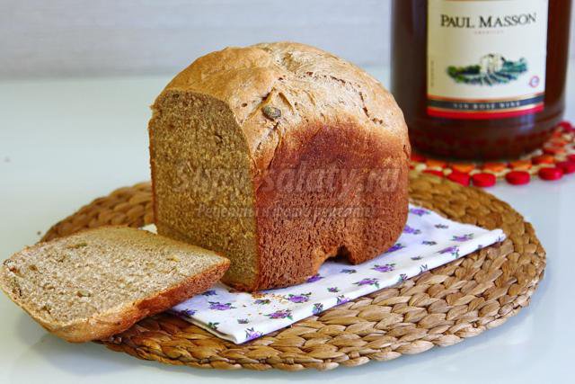 деревенский хлеб в хлебопечке