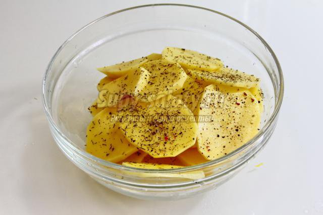 картофельная запеканка с брокколи без соли