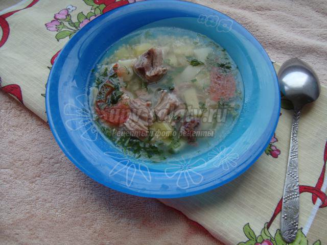 суп с пшеном и помидорами в мультиварке