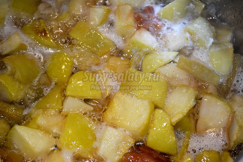 варенье +из ревеня +с яблоками рецепты