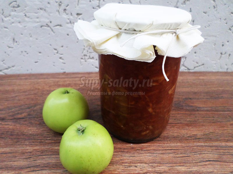 яблочное варенье с корицей рецепт с фото