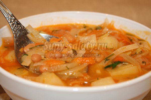 Суп с фасолью: пошаговые рецепты с фото. 