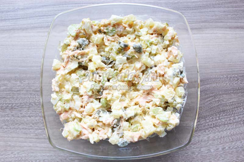 вкусные салаты с семгой рецепты с фото