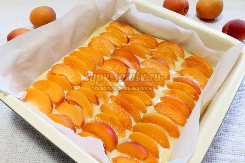 пирог с абрикосами рецепт