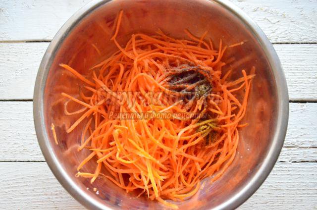 вкусная морковь по-корейски
